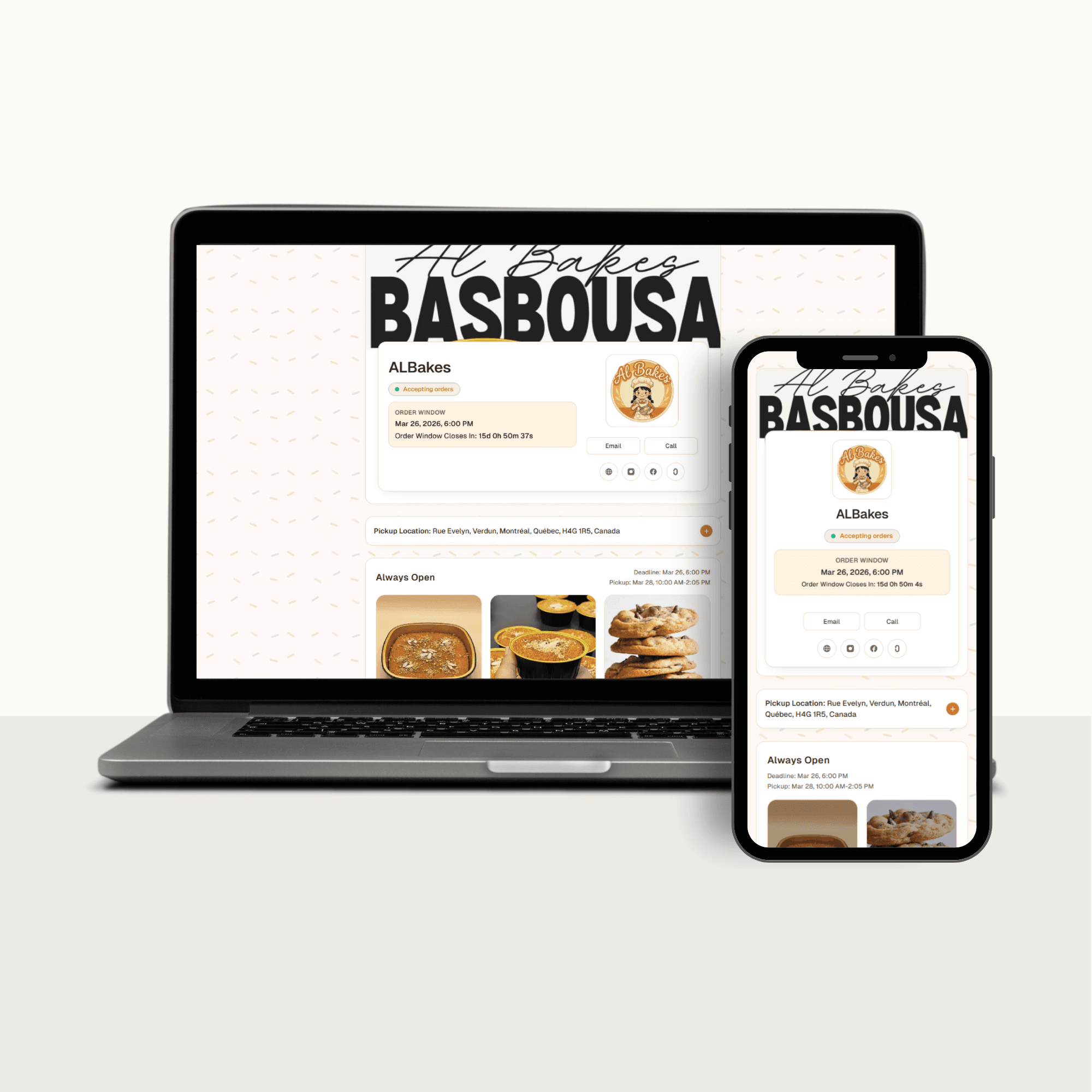 Professional bakery storefront mockup 1