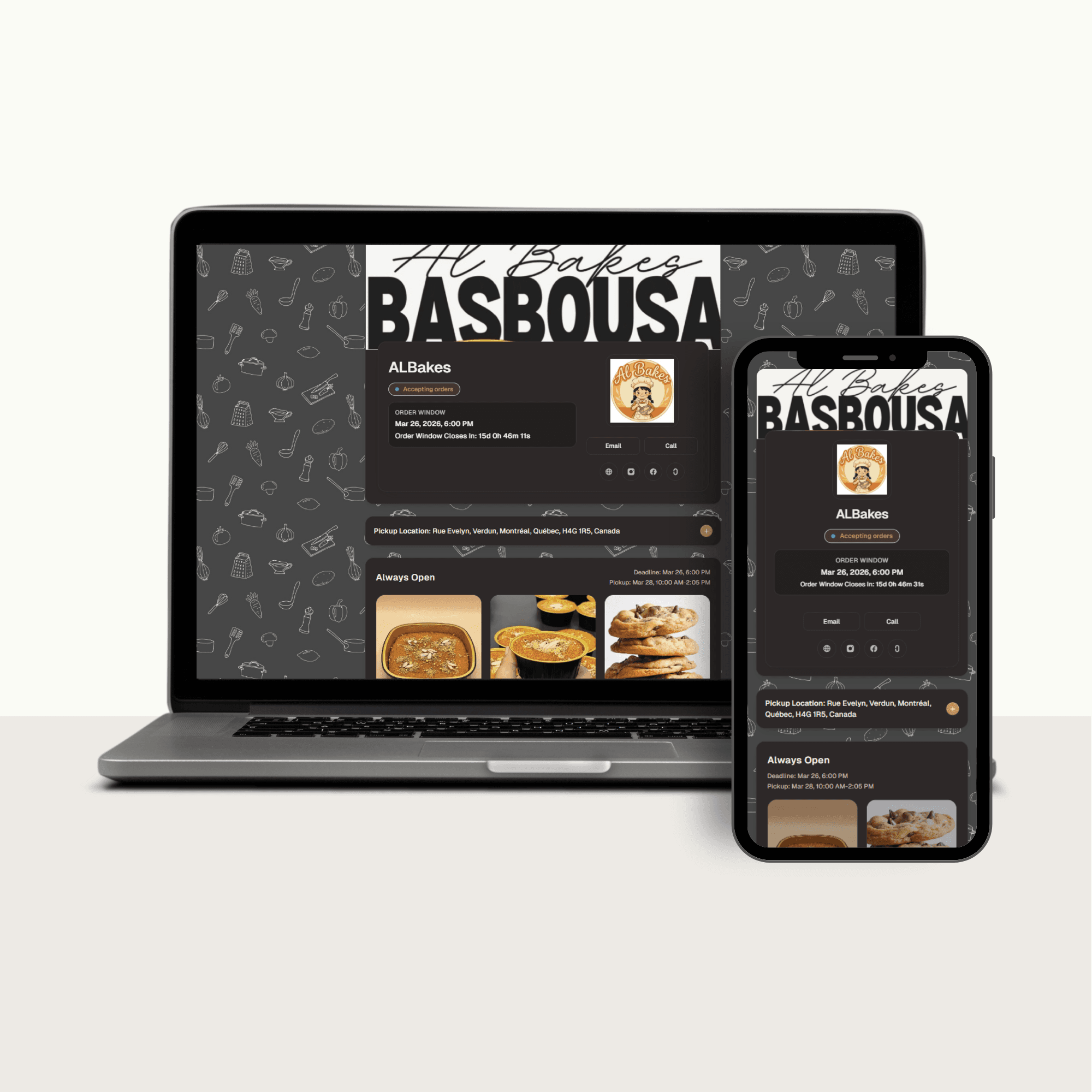 Professional bakery storefront mockup 4