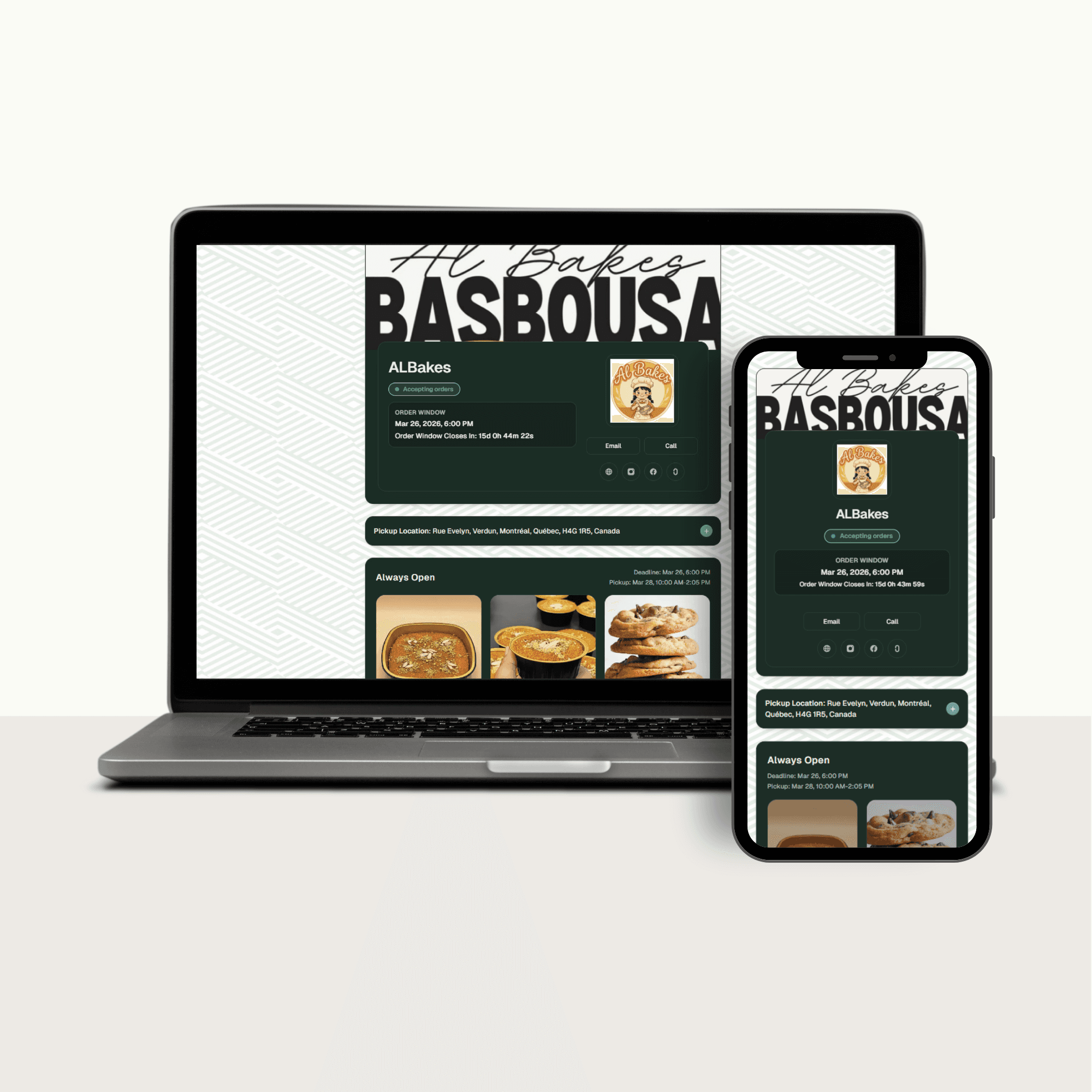 Professional bakery storefront mockup 5